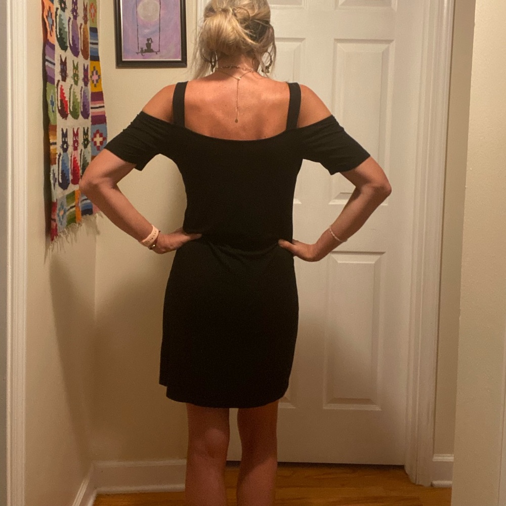Splendid dress Cold Shoulder black size small